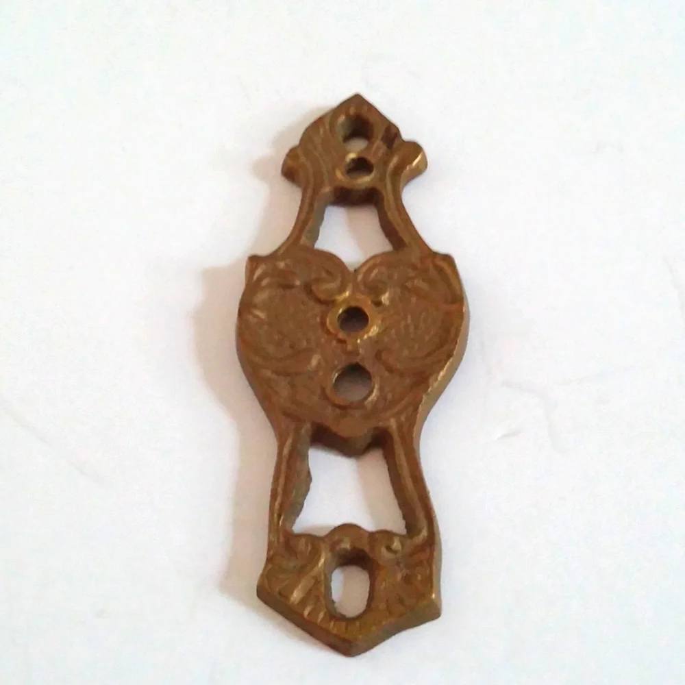 Vintage Home Decor Elegant Gold Tone Wall Accent, Found Object For Upcycle